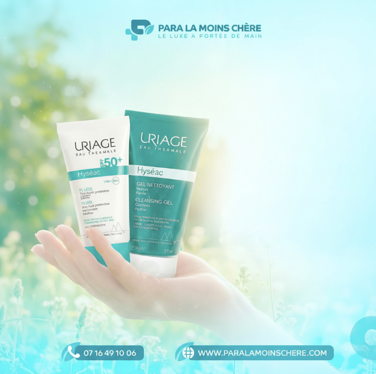 Uriage Hyséac SPF50 50ml + Gel Nettoyant 50ml Offert