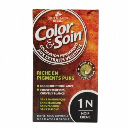 LES 3 CHÊNES Color & Soin 1N Noir Ébène – 135 ml