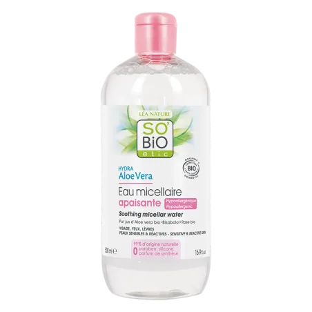 SO’BiO étic – Eau Micellaire Peaux Sensibles et Réactives 500 ml