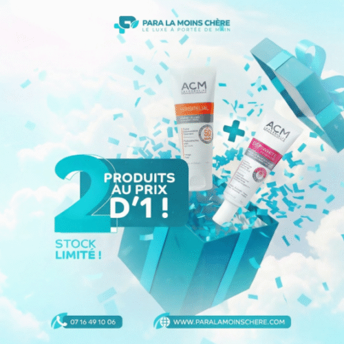Pack ACM Dépiwhite Advanced : Corrigez vos taches efficacement grâce à la crème intensive anti-taches et profitez d’un écran solaire ACM SPF 50+ offert. Une routine complète pour éclaircir, unifier et protéger votre peau au quotidien.
